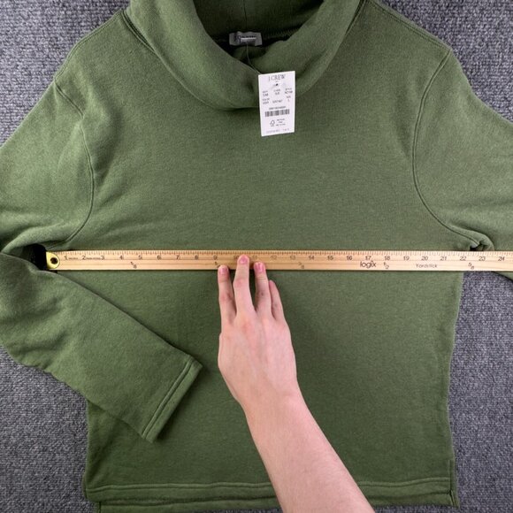 NWT J. Crew Baggy Turtleneck Sweater Fleece Lightweight Long Sleeve Pullover - Picture 4 of 13